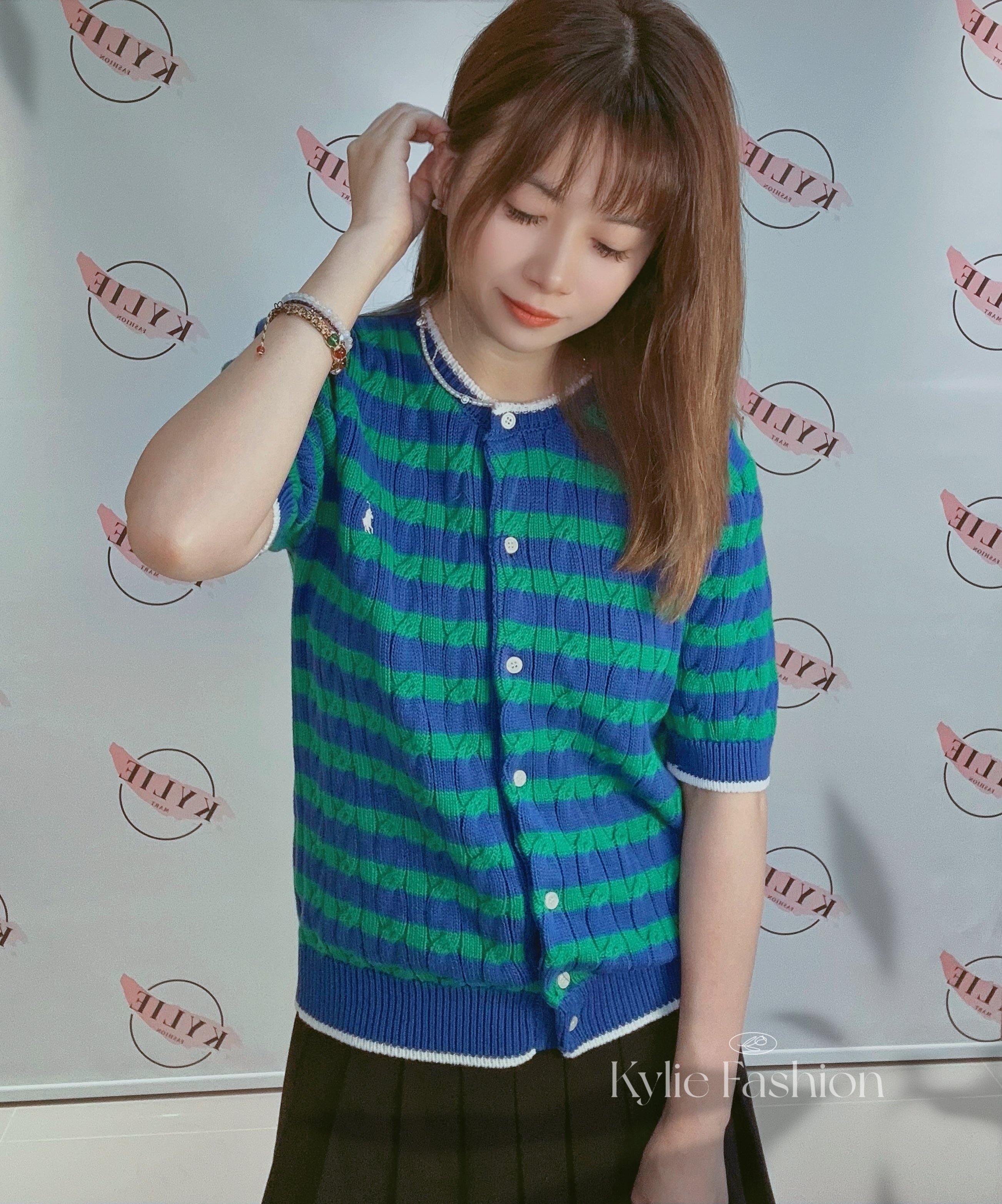 Ralph Lauren 藍綠間 針織短袖 外套女款