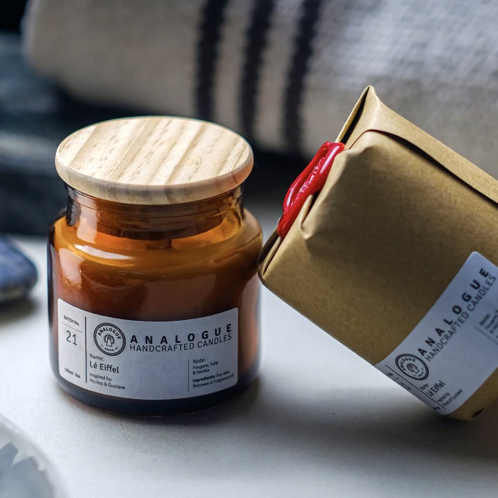 Analogue - 艾菲爾鐵塔 居家香氛蠟燭（天然無毒大豆蠟＆蜂蠟）