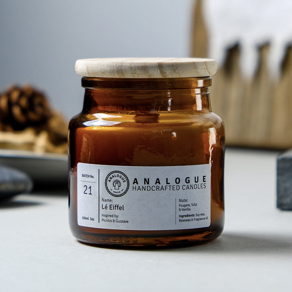 Analogue - 艾菲爾鐵塔 居家香氛蠟燭（天然無毒大豆蠟＆蜂蠟）