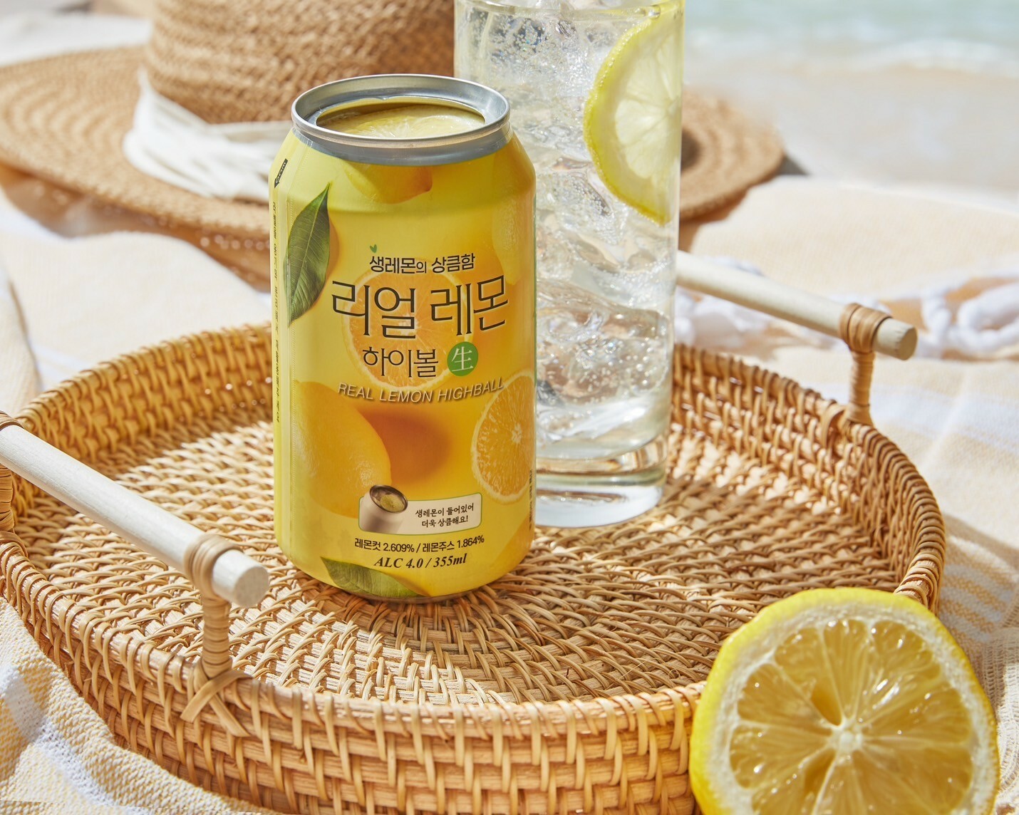 宅配免運 箱出24罐  韓國 KABREW 檸檬 沙瓦 355ml X 24罐 (含運)