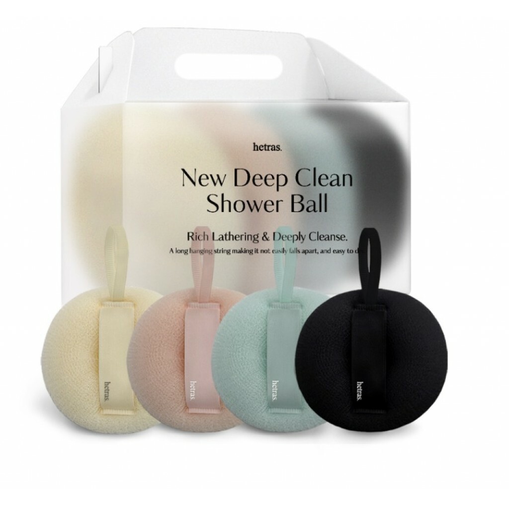 韓國 Hetras. 深層 清潔 沐浴球 4件套