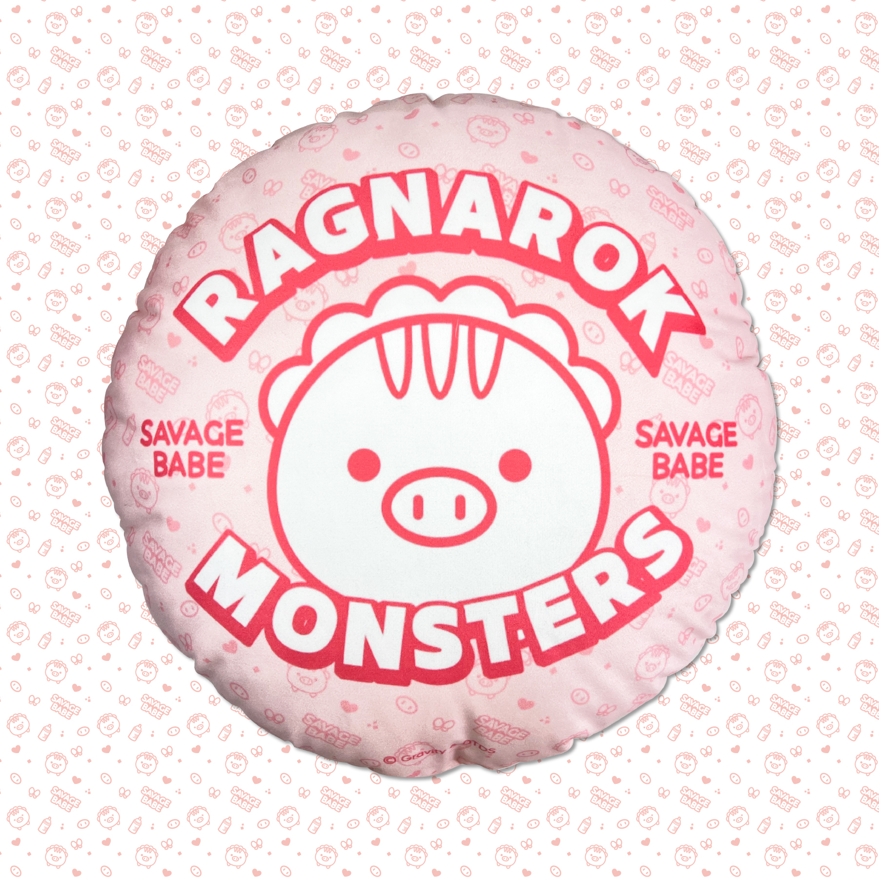 《RO仙境傳說》小野豬圓形抱枕(45cm)