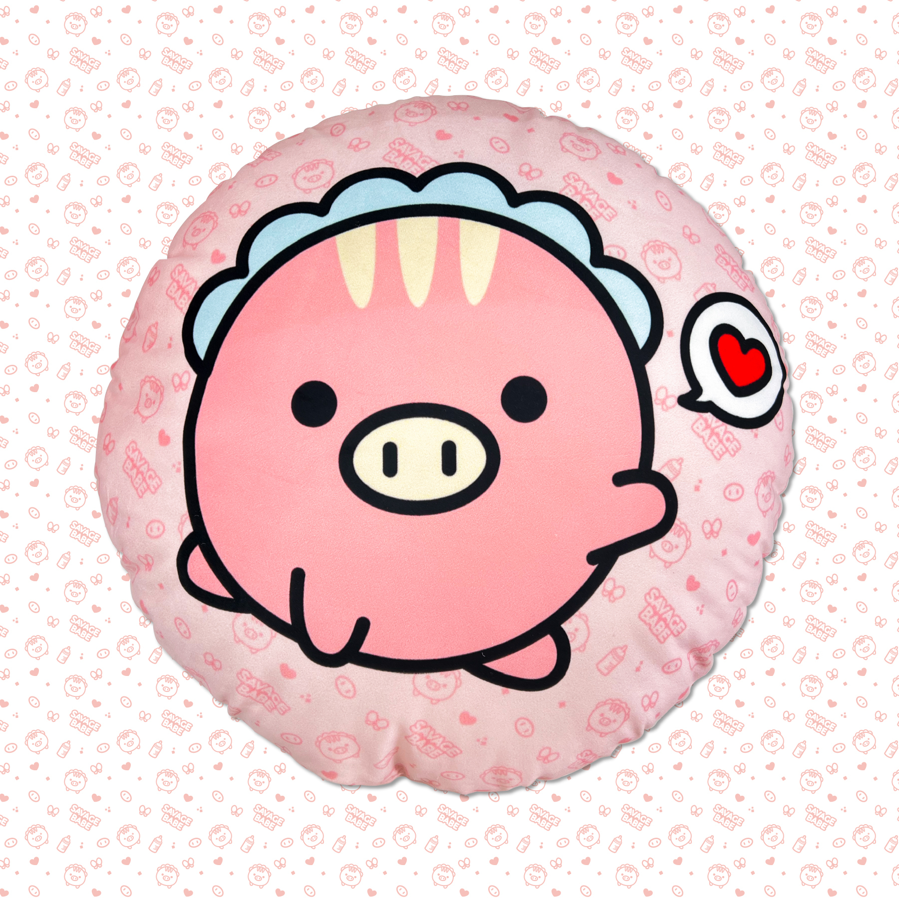 《RO仙境傳說》小野豬圓形抱枕(45cm)