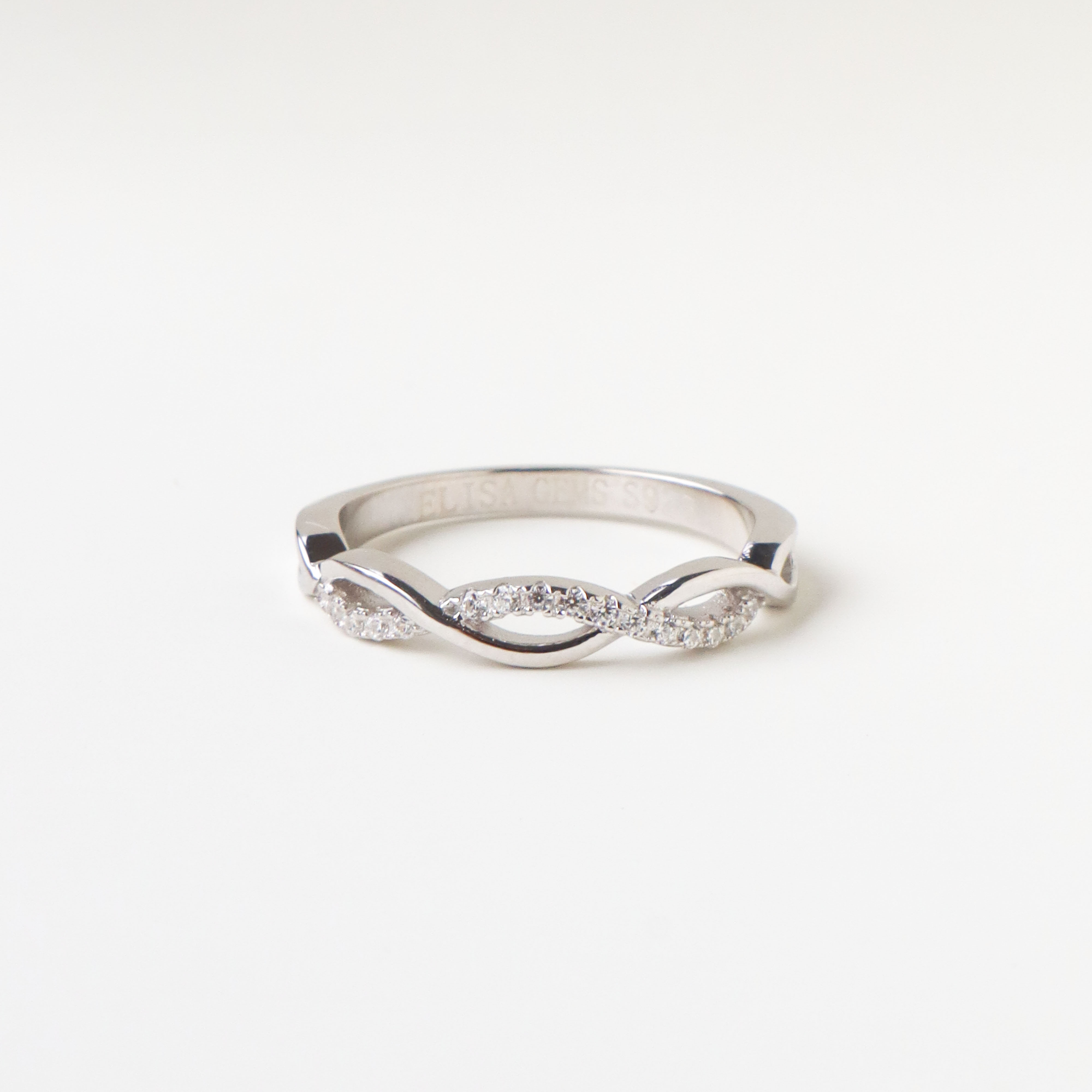 Silver/雙織．波浪曲線對戒(女)