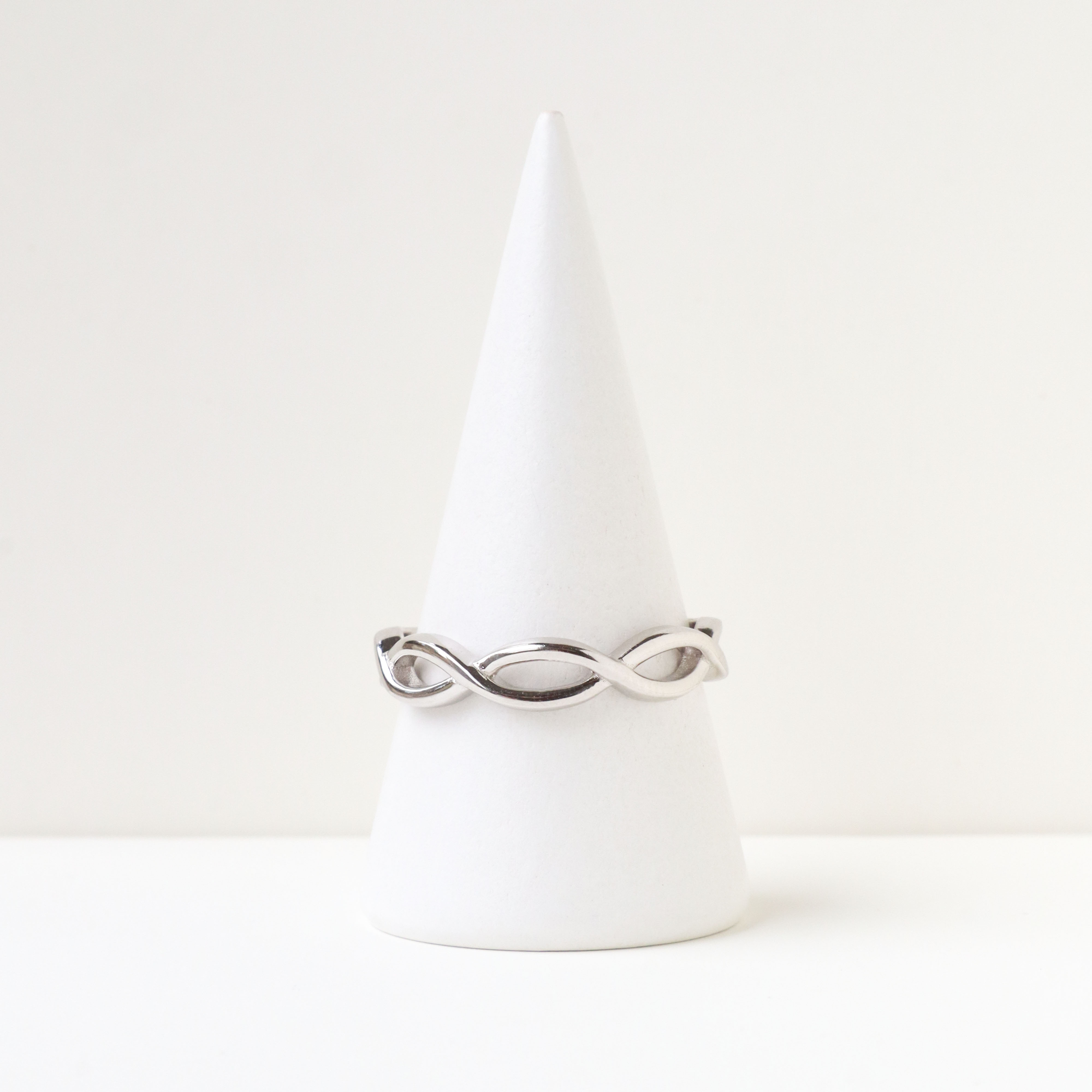 Silver/雙織．波浪曲線對戒(男)