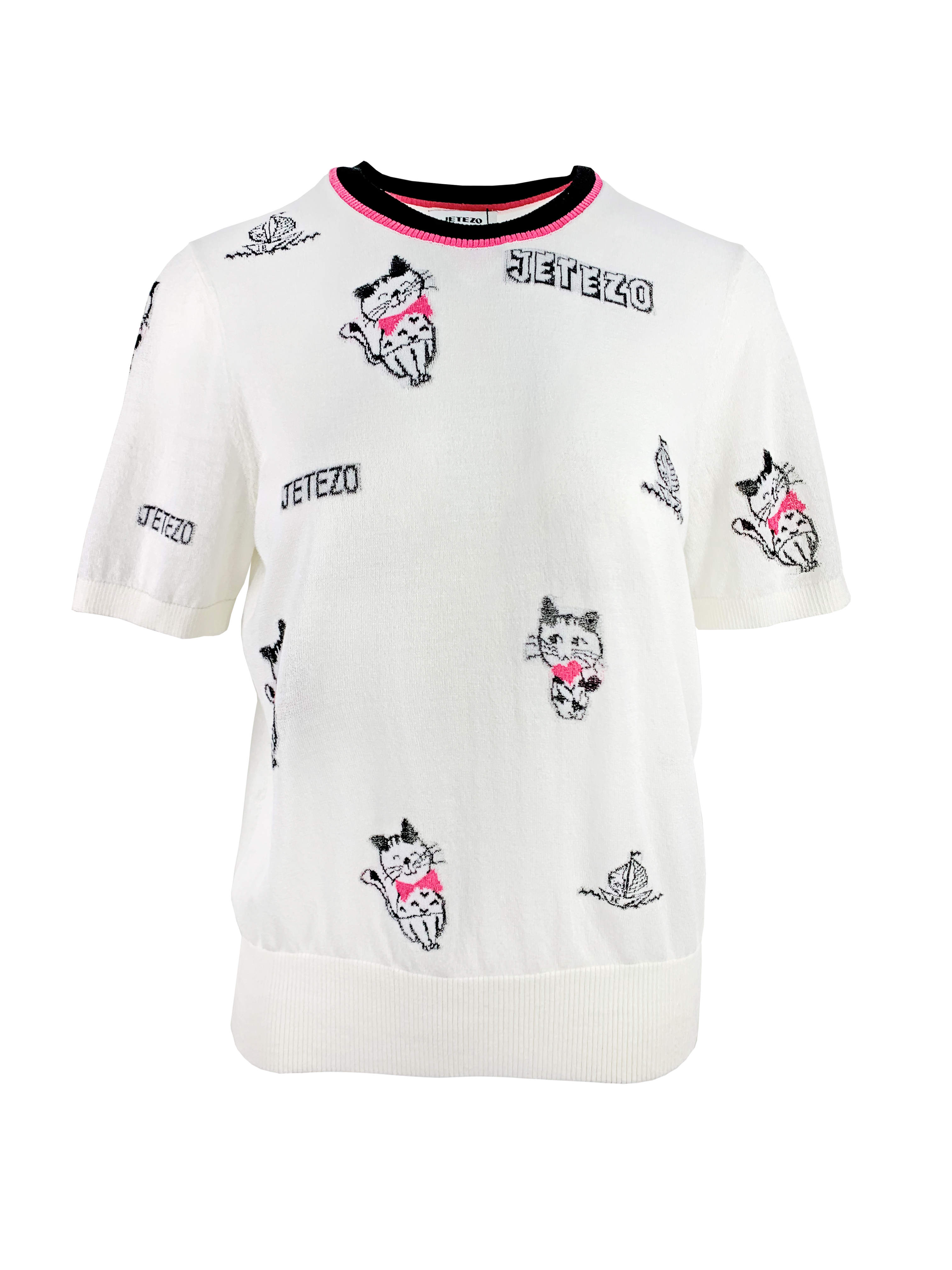 BB1EC256A1 夢幻島嶼童趣貓針織上衣 (2色 / 官網限定)