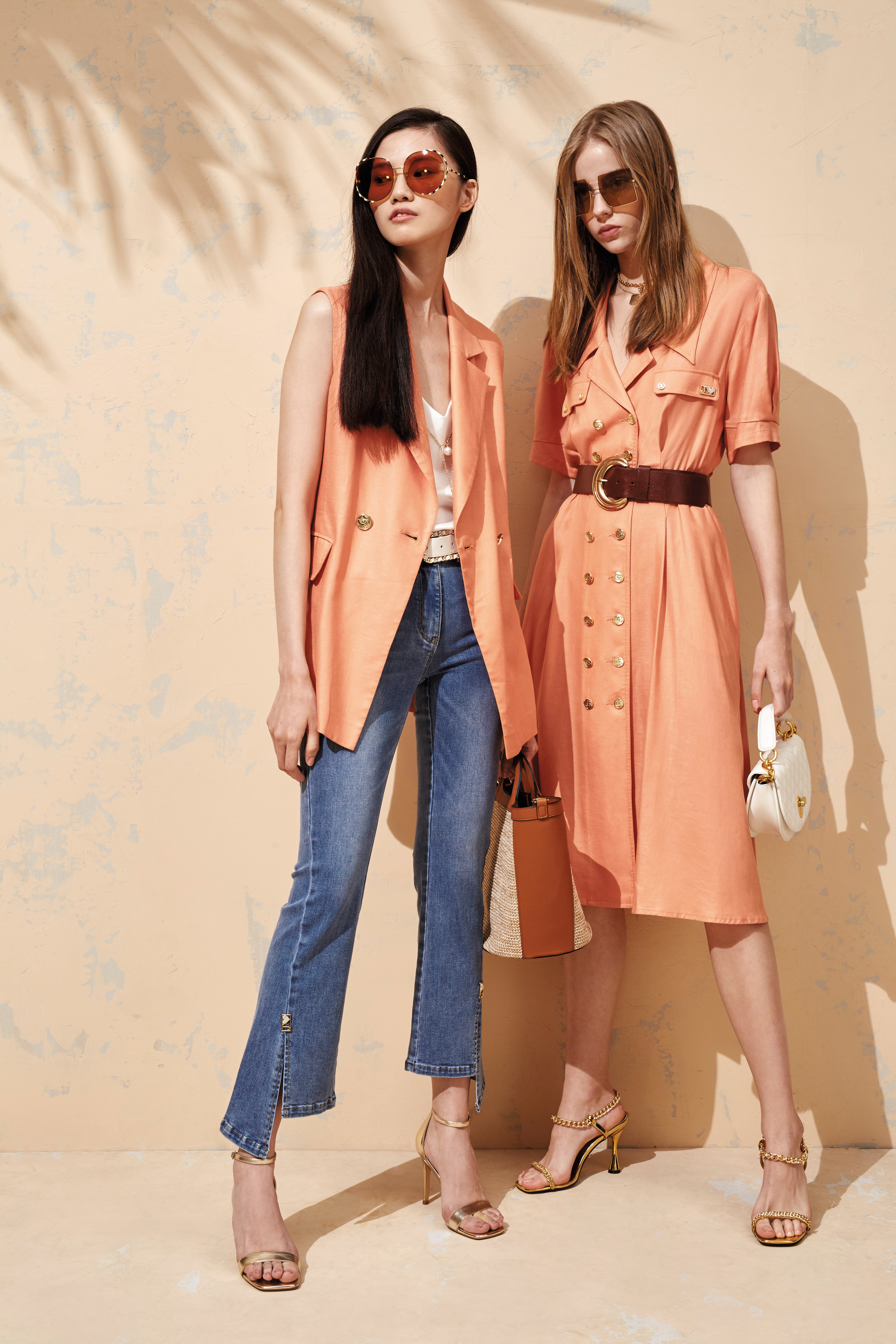 BB1EB019E1 熱帶風情畫天絲棉洋裝 (附布腰帶 / 官網限定)