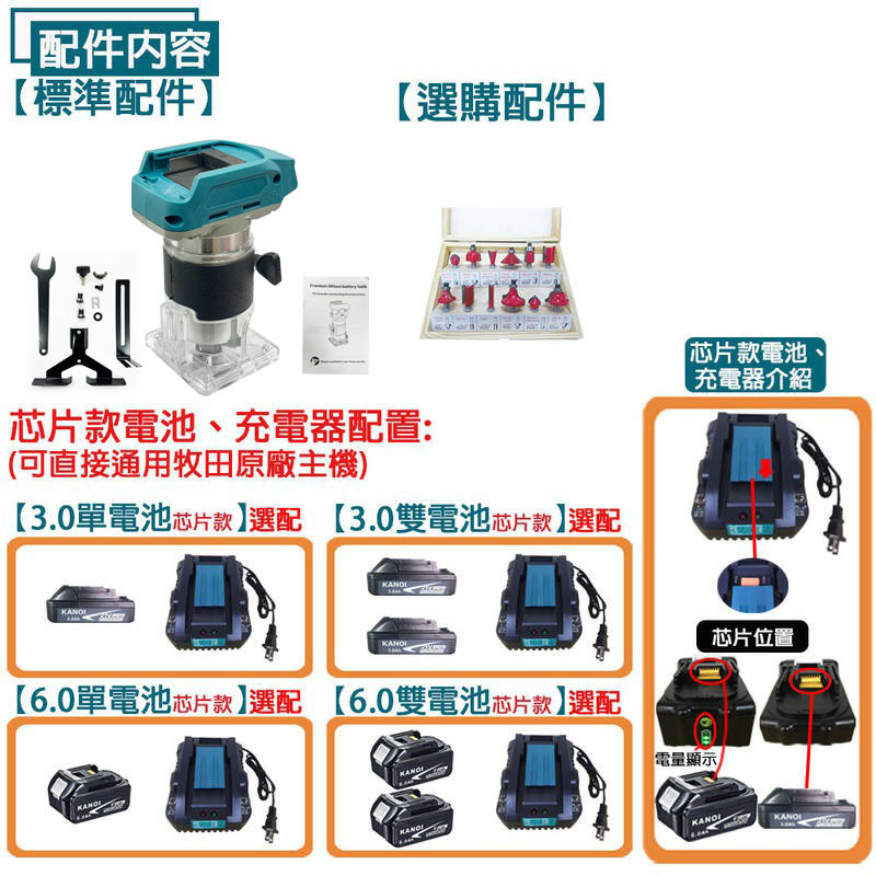 附發票｜芯片款SC50修邊機｜ 21V鋰電修邊機 路打 路達 雕刻機 通用牧田18V