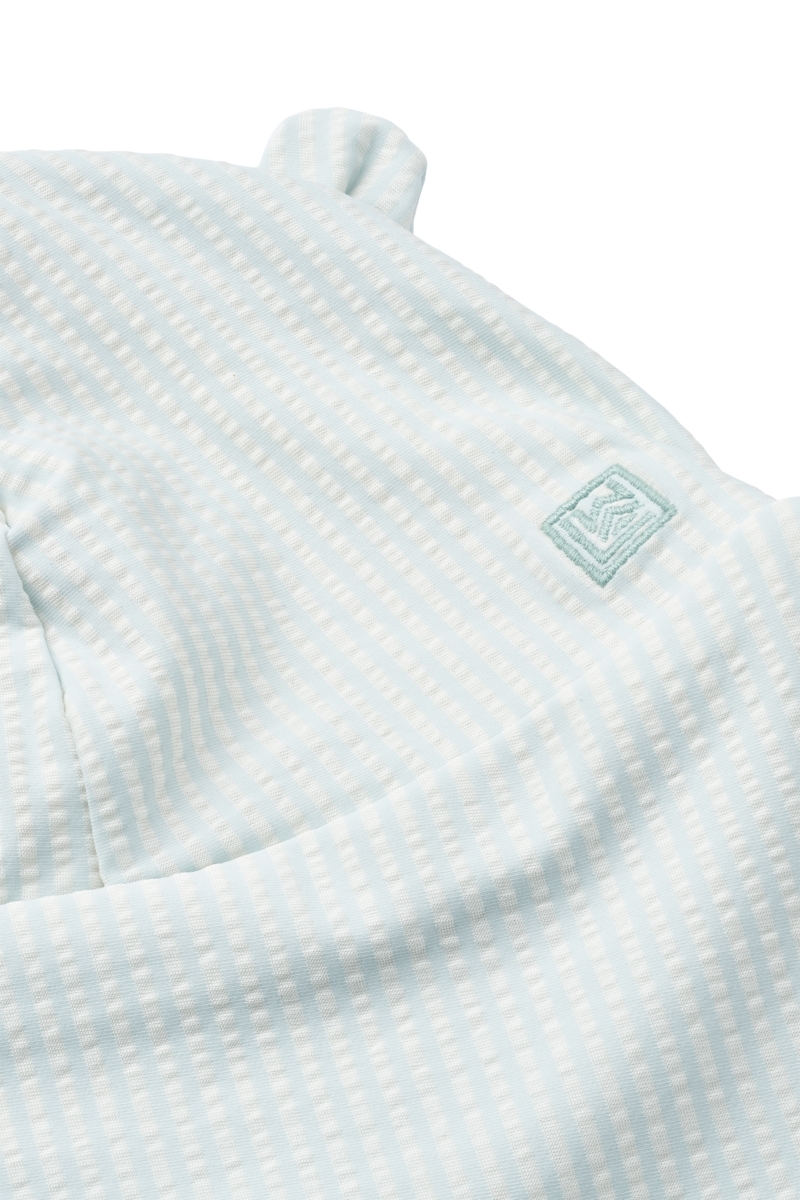 〖 Liewood 〗天藍條紋熊熊防曬泳帽