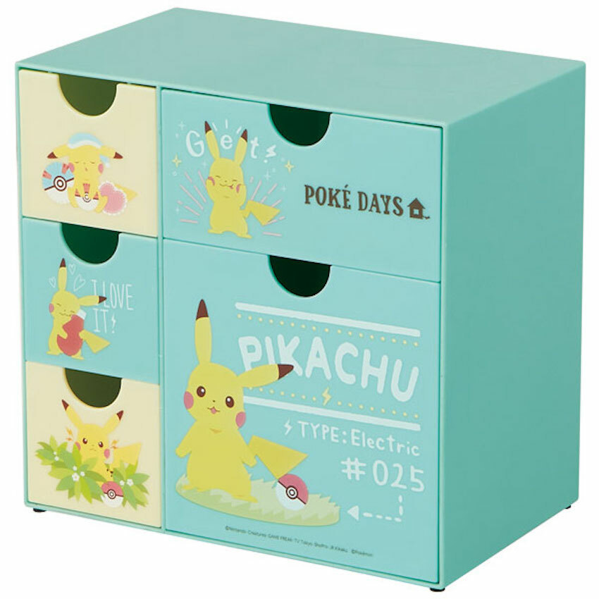 日本 Skater 桌面收納櫃 - Pokemon