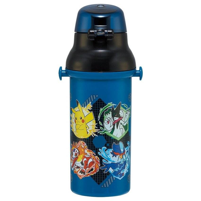 日本製 2025 新版 Skater 銀離子直飲水壺 (附肩帶) - Pokemon