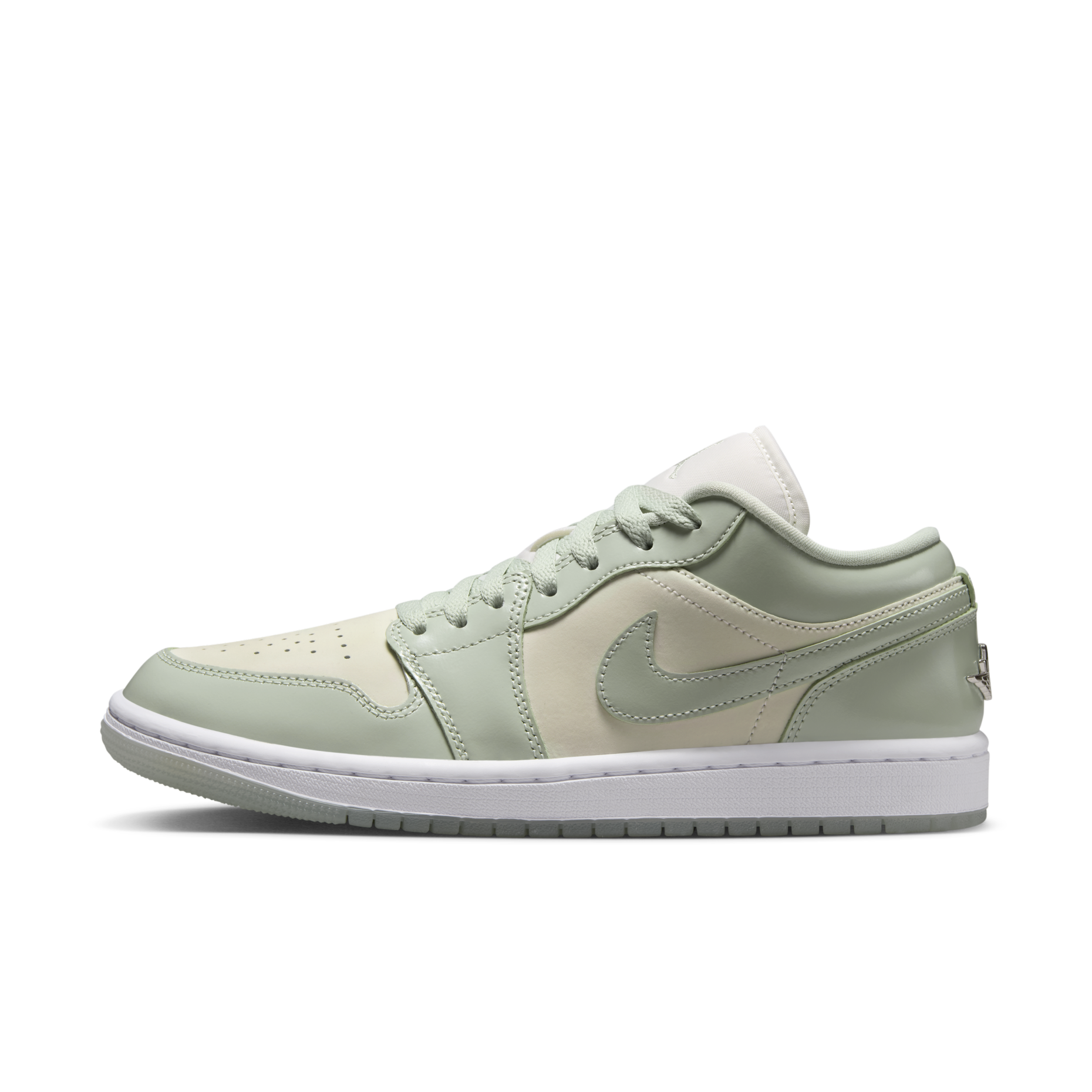 女鞋 NIKE AIR JORDAN 1 LOW SE 'Seafoam' 青蘋果綠 皮革 低筒 休閒鞋【HF4078-100】AJ1 AJ1OG