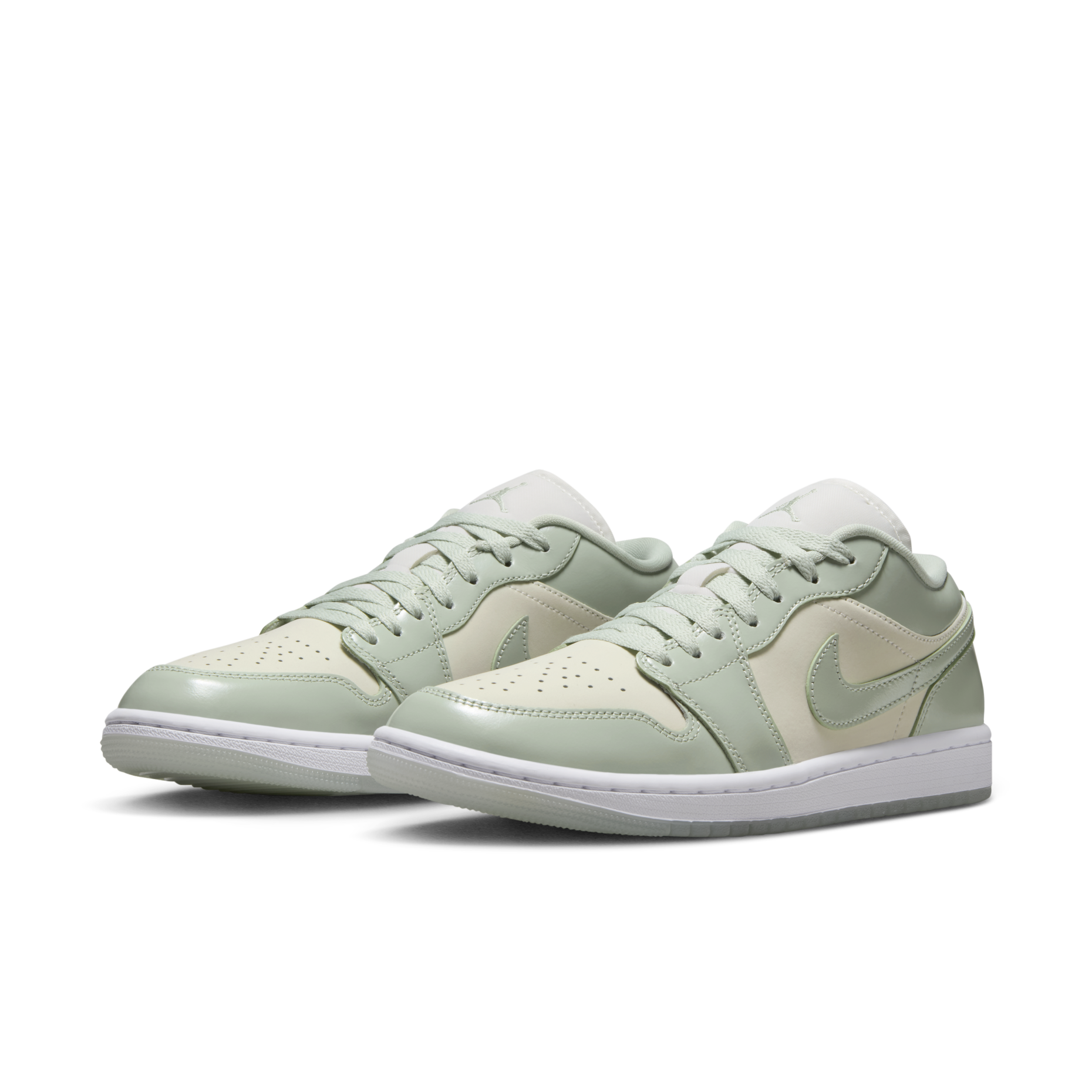 女鞋 NIKE AIR JORDAN 1 LOW SE 'Seafoam' 青蘋果綠 皮革 低筒 休閒鞋【HF4078-100】AJ1 AJ1OG