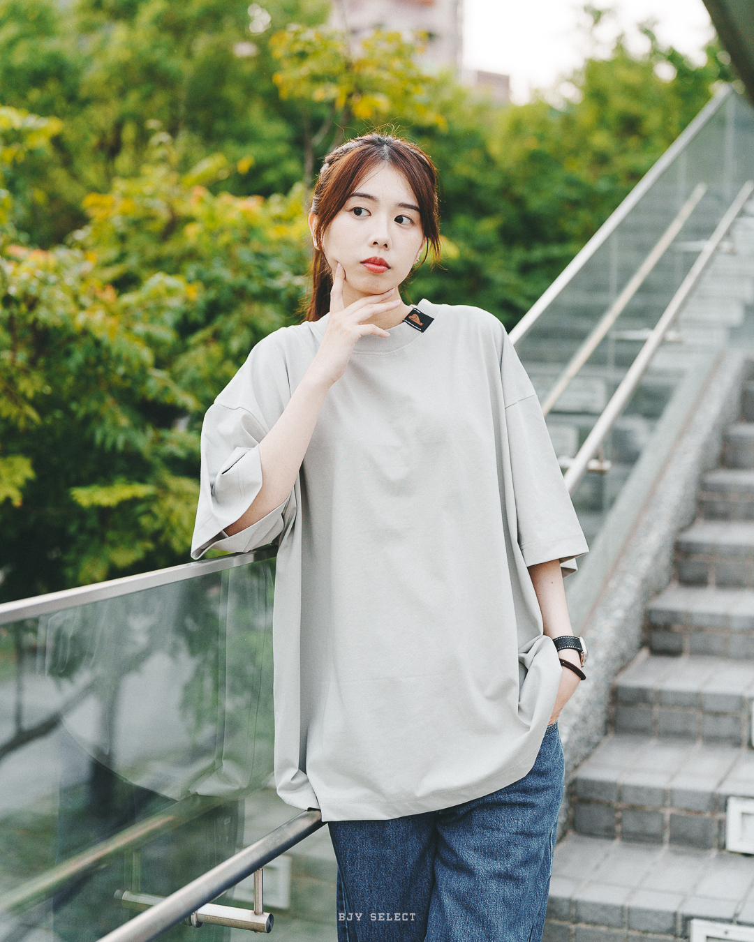 #現貨 Tailor collection 落肩 小咬標 Sorona 涼感面料 寬鬆短T 22311 5色