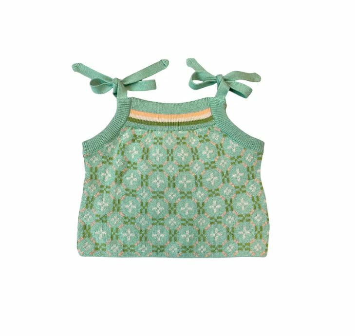 MABLI 針織綁帶背心 Petal Vest - Aspen