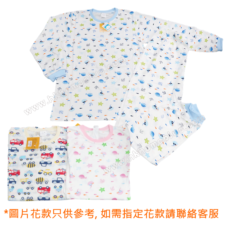 Koma Land: 中童/女裝童趣圓領長袖長褲套裝 BE5089 (36-40碼)