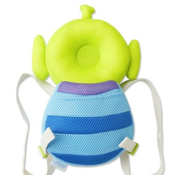 【現貨】迪士尼 小熊維尼 三眼怪 寶寶護頭背包