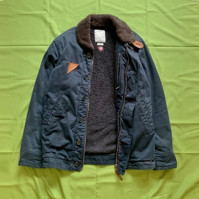 VISVIM DECKHAND WINDSTOPPER JACKET (( USED A )) 中古美品 - NAVY SIZE 1 PRE ORDER ITEM (預訂中)