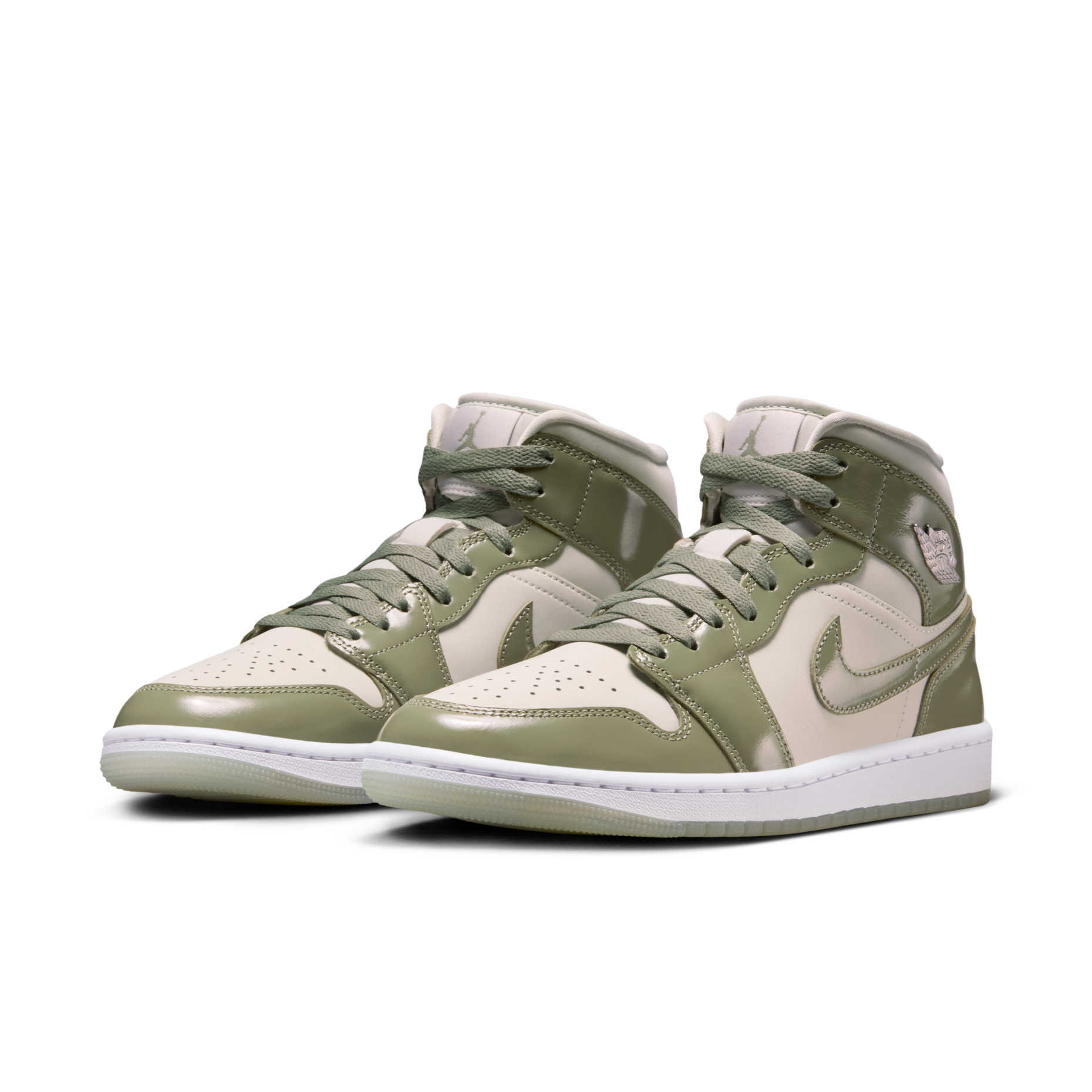 女鞋 NIKE AIR JORDAN 1 MID SE 'Sea Glass' 酪梨綠 復古 中筒 休閒鞋【HF4079-003】AJ1 AJ1OG