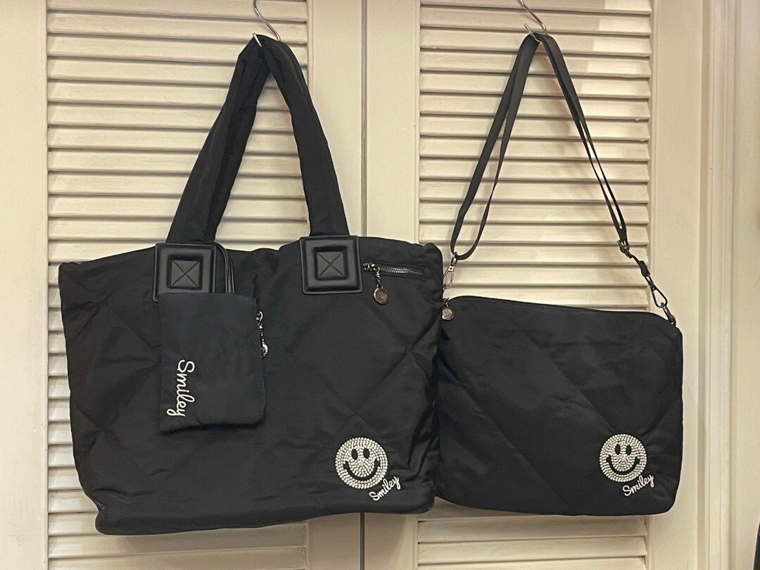 8349笑臉尼龍3合1子母包