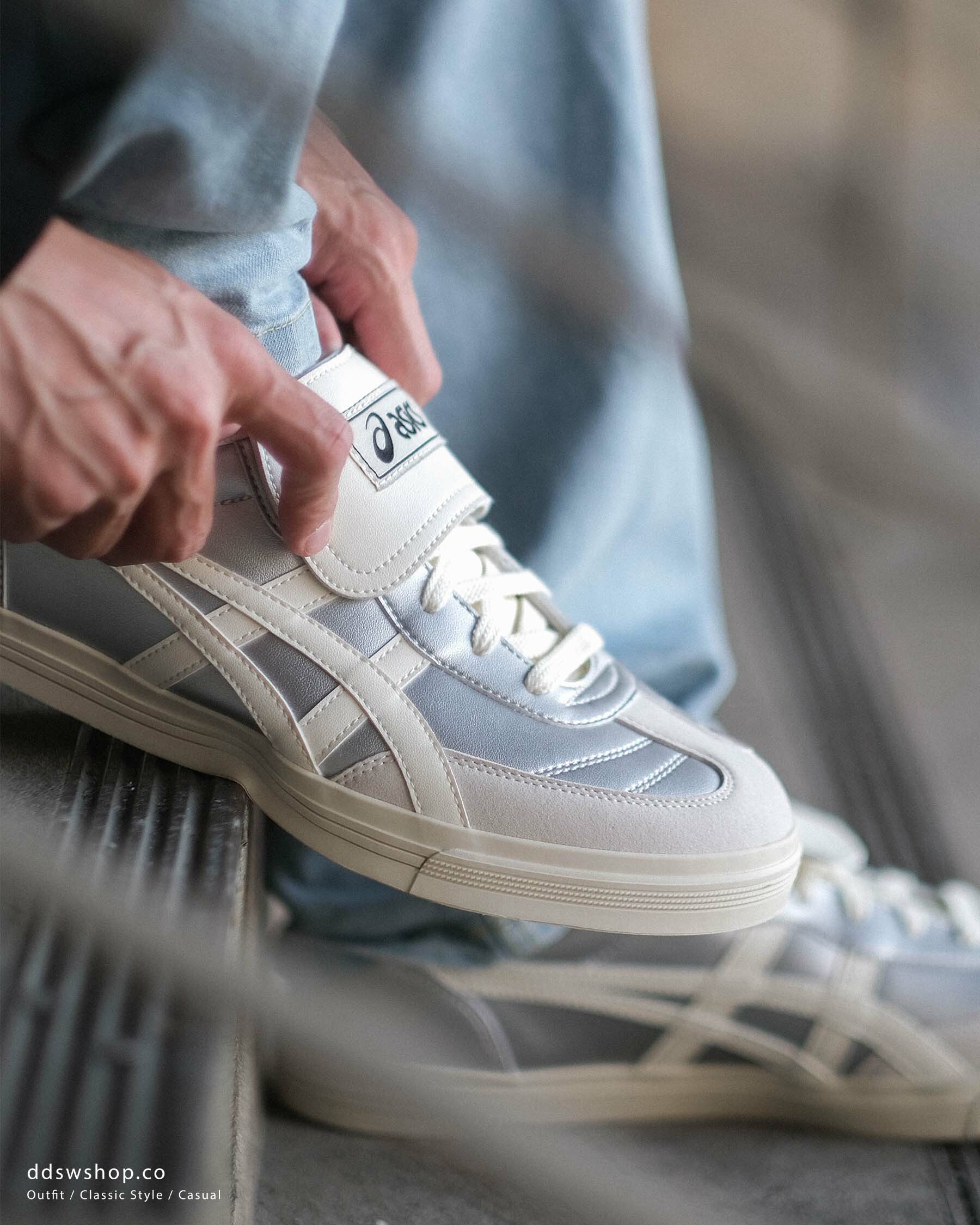 "代購" ASICS AARON 2.0 黑色 銀色 翻蓋鞋舌 男女鞋