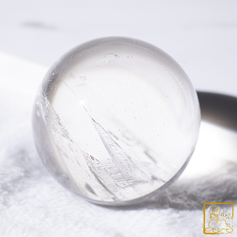 白水晶球 直徑6.3cm 淨化轉運