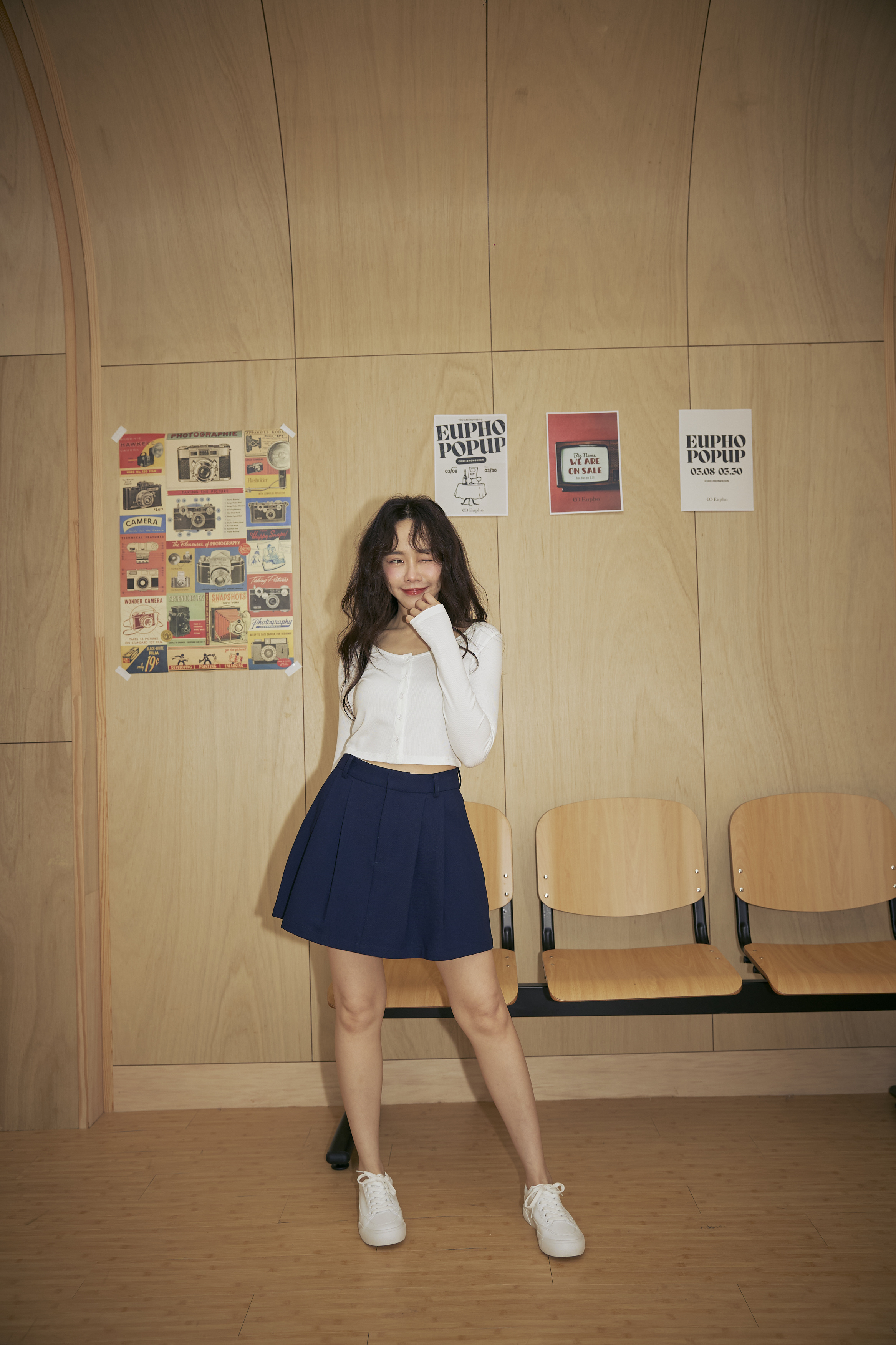 親膚棉經典排釦修飾上衣-白