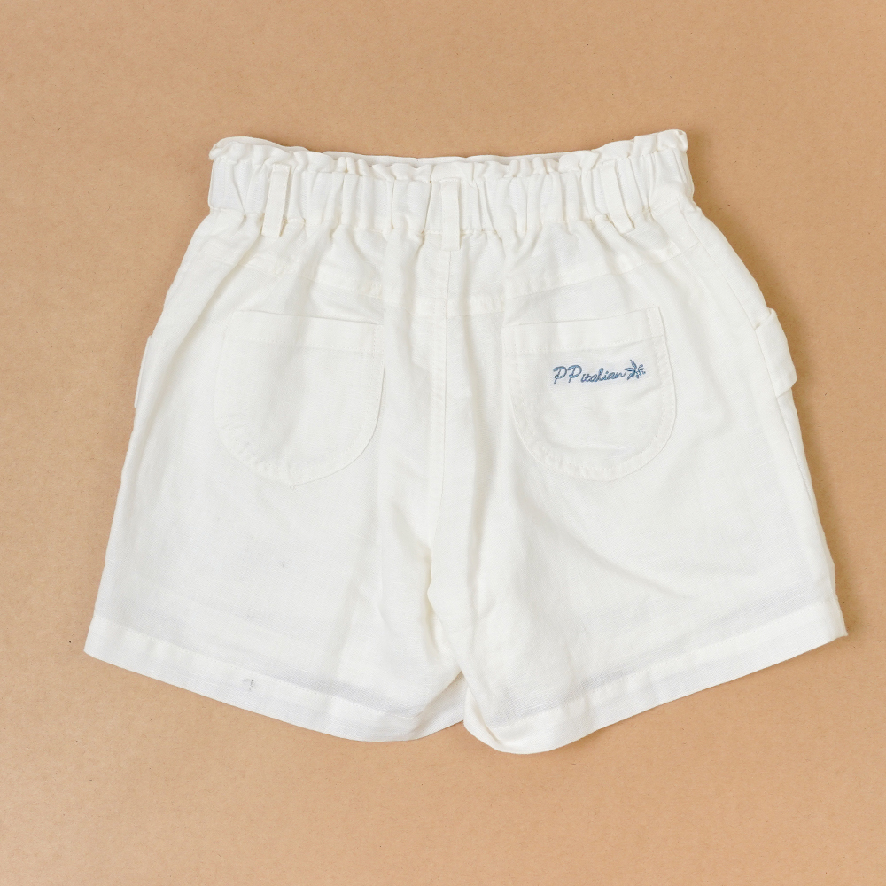 PIPPY俏麗蝴蝶結短褲 米白