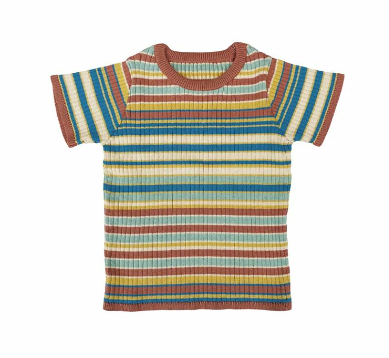 MABLI 針織條紋上衣 Solva Tee - Boardwalk Stripe