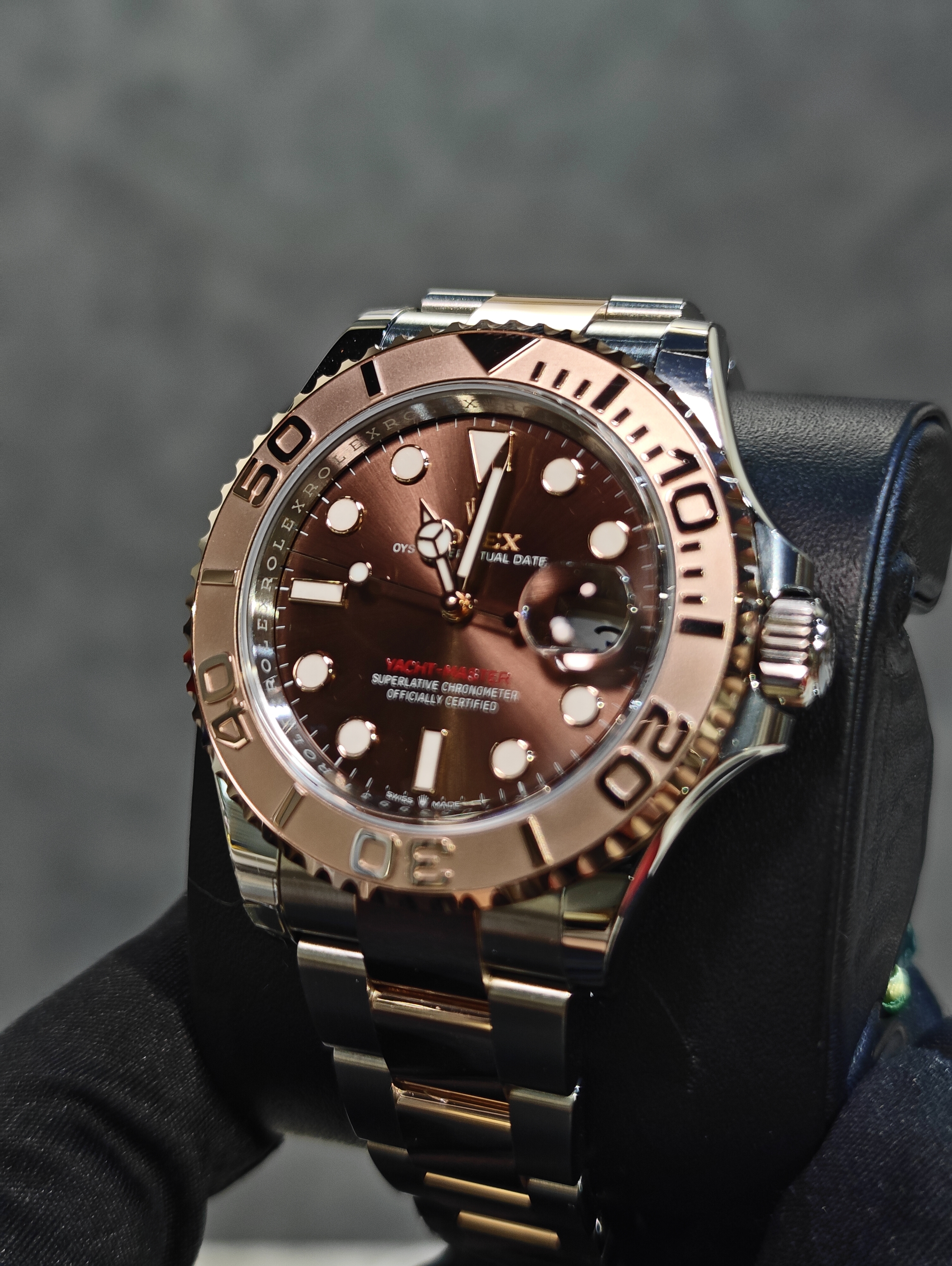 BRAND NEW ROLEX 126621 YACHT-MASTER STEEL AND ROSE GOLD CHOCO BROWN DIAL 40MM