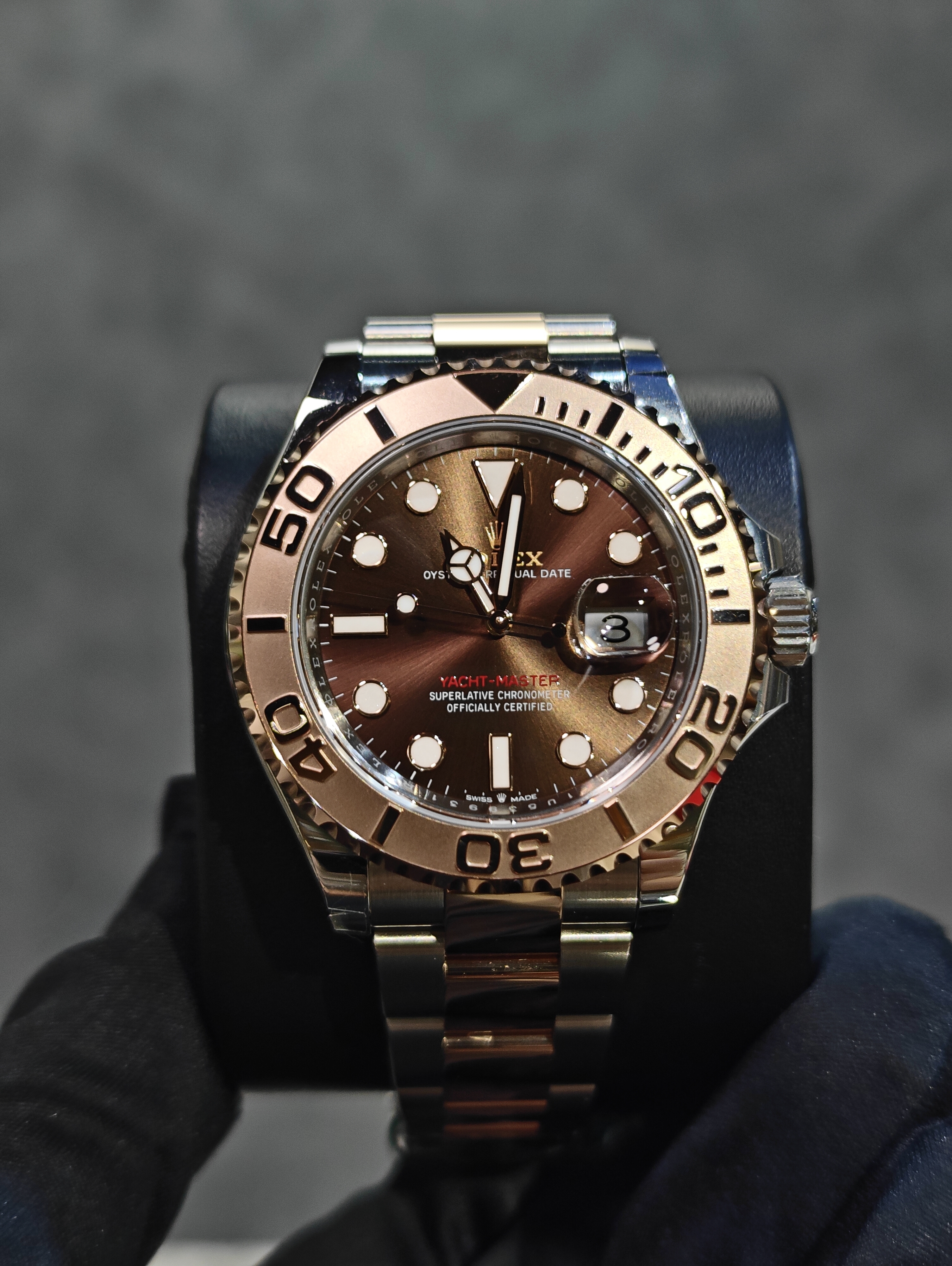 BRAND NEW ROLEX 126621 YACHT-MASTER STEEL AND ROSE GOLD CHOCO BROWN DIAL 40MM
