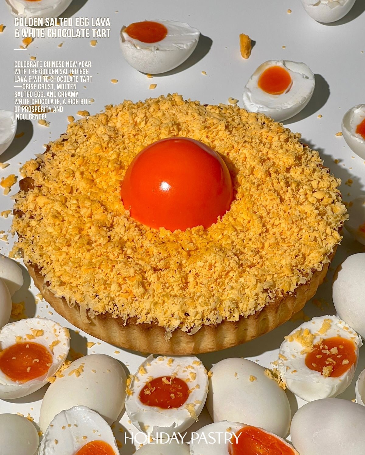 Holiday Pastry 流心鹹蛋黃麻糬撻