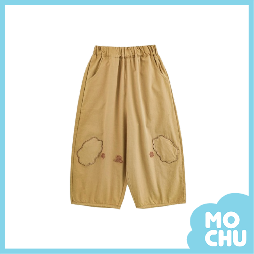 萌狗表情闊腿長褲