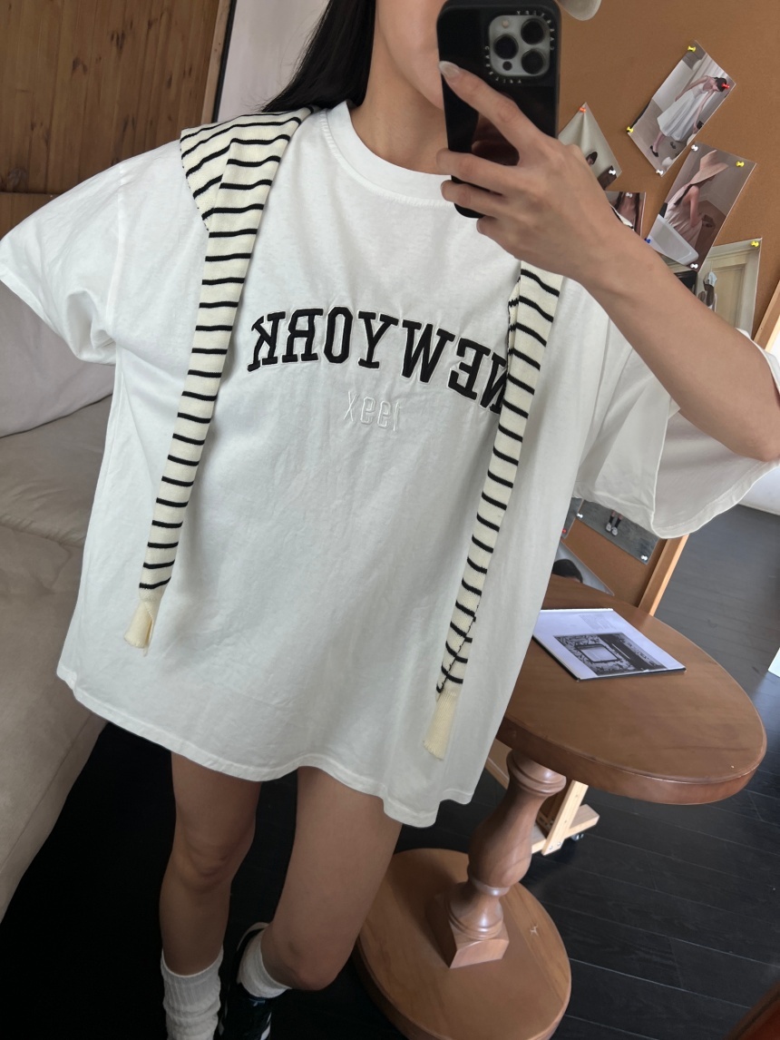 NewYork電繡男友上衣*5色