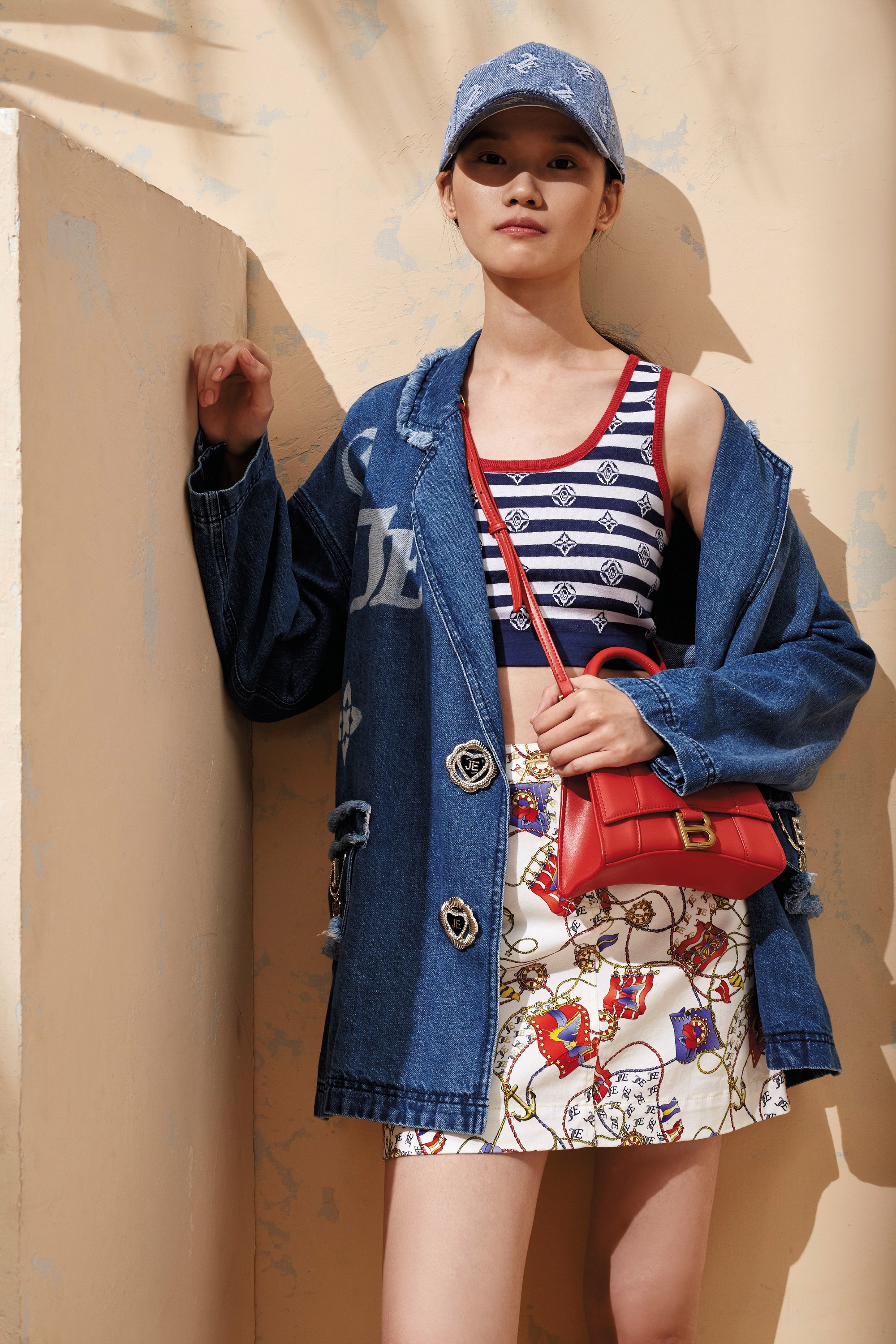 BB1EB111D1 航海日記全棉緹花牛仔外套 (官網限定)