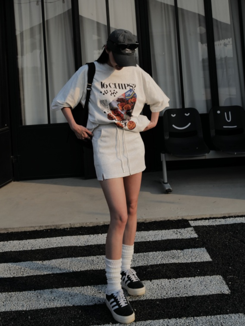 開衩棉質裙*3色