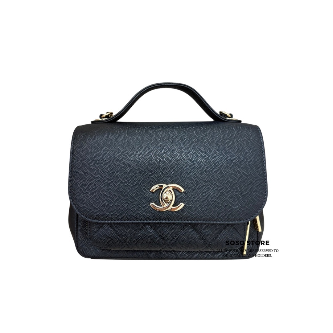 Chanel Business Affinity Bag - Black / Ghw