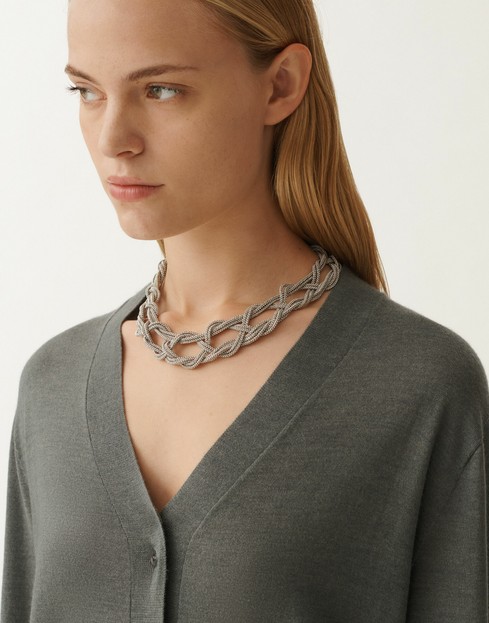Fabiana Filippi  圈圈結繩金屬項鍊