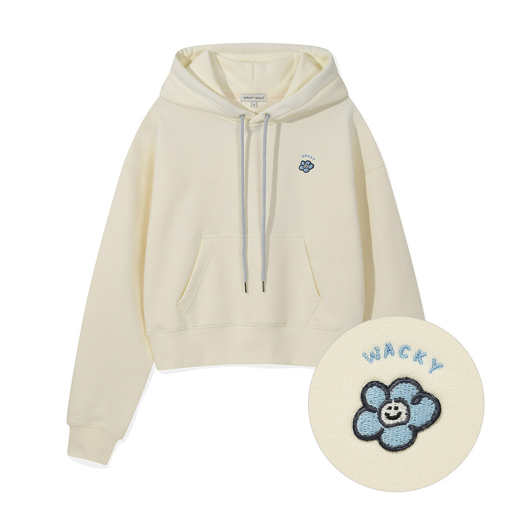 WACKY WILLY Women's Lily Wappen Cropped Hoodie