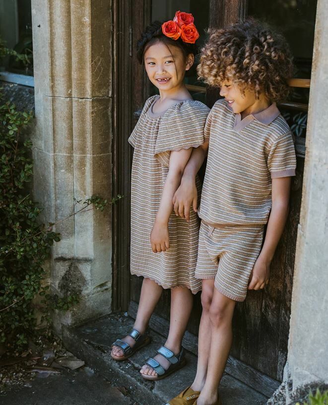 MABLI 蝴蝶袖針織洋裝 Flutter Dress - Portobello