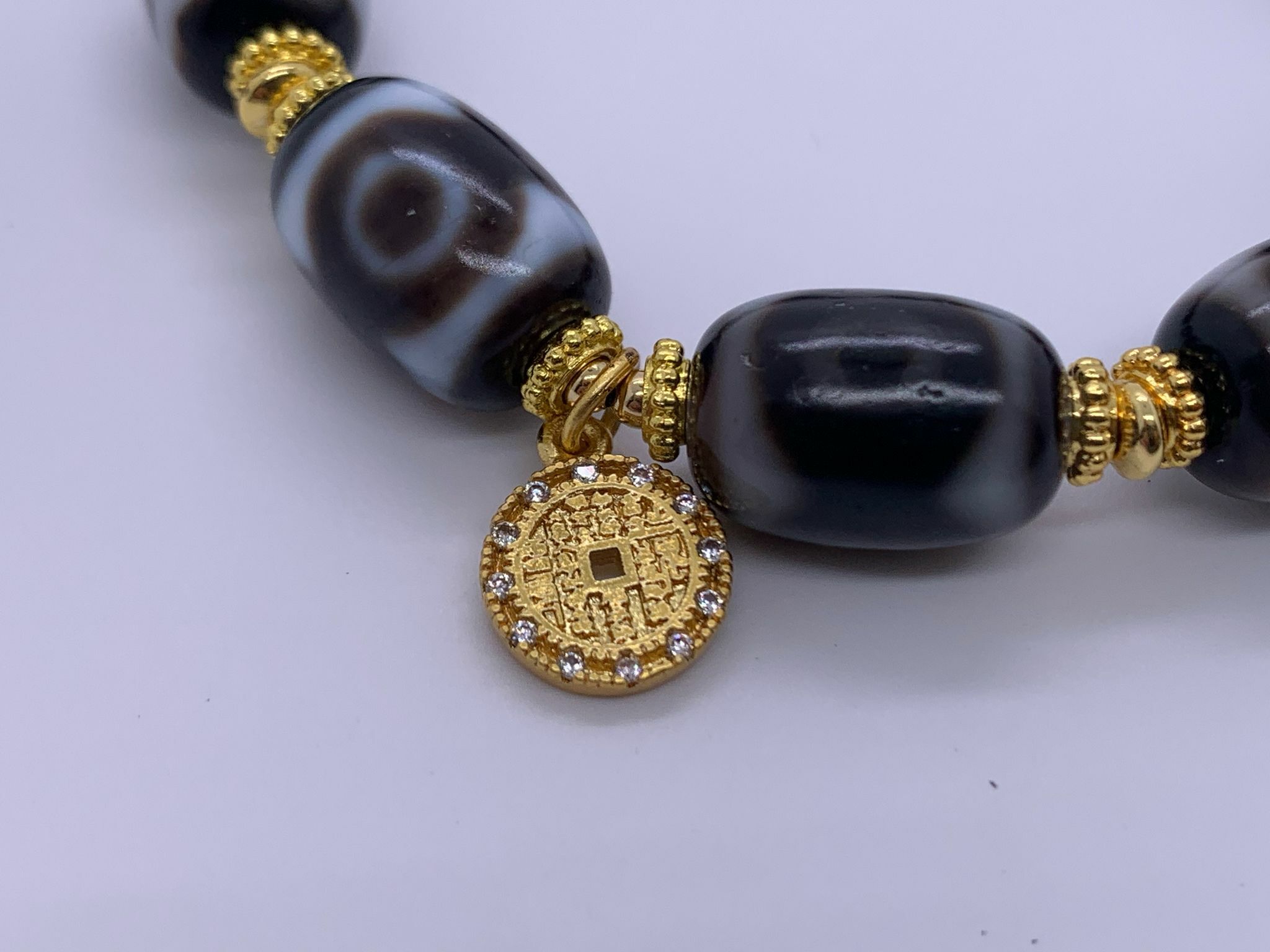 D15 - 三眼天珠手鏈設計款