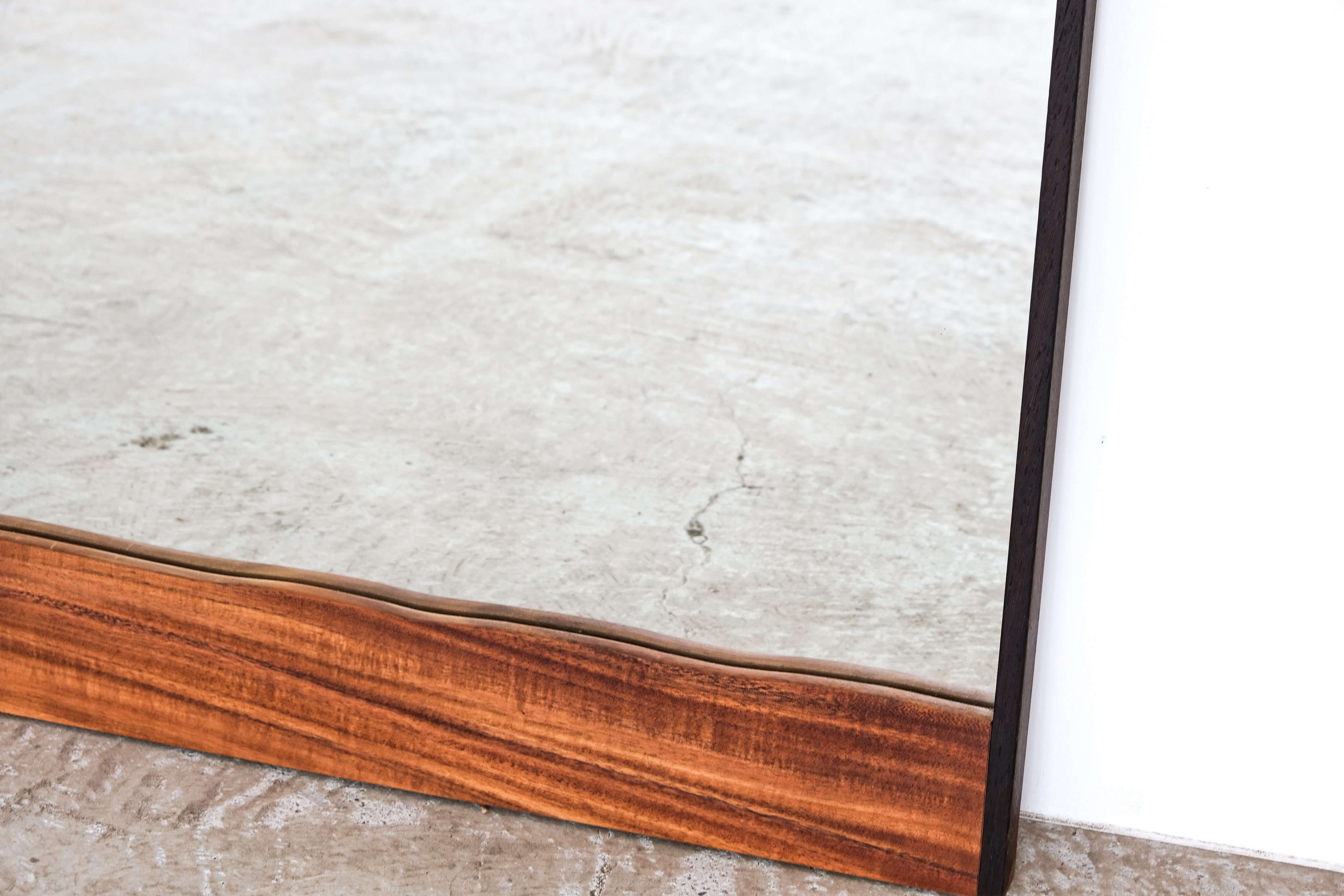 自然邊實木半身鏡