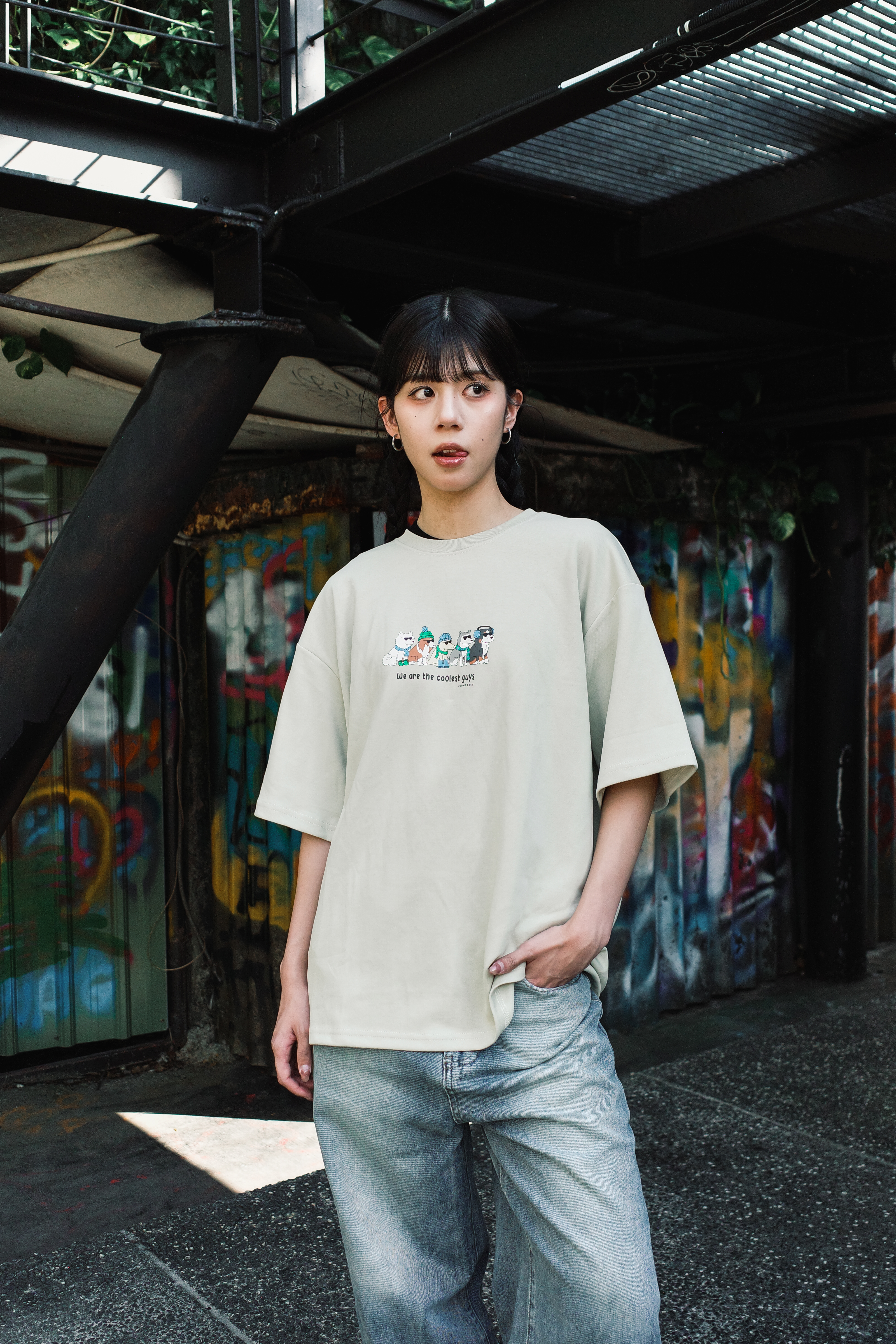 『Always_Good』酷狗 印花 短T