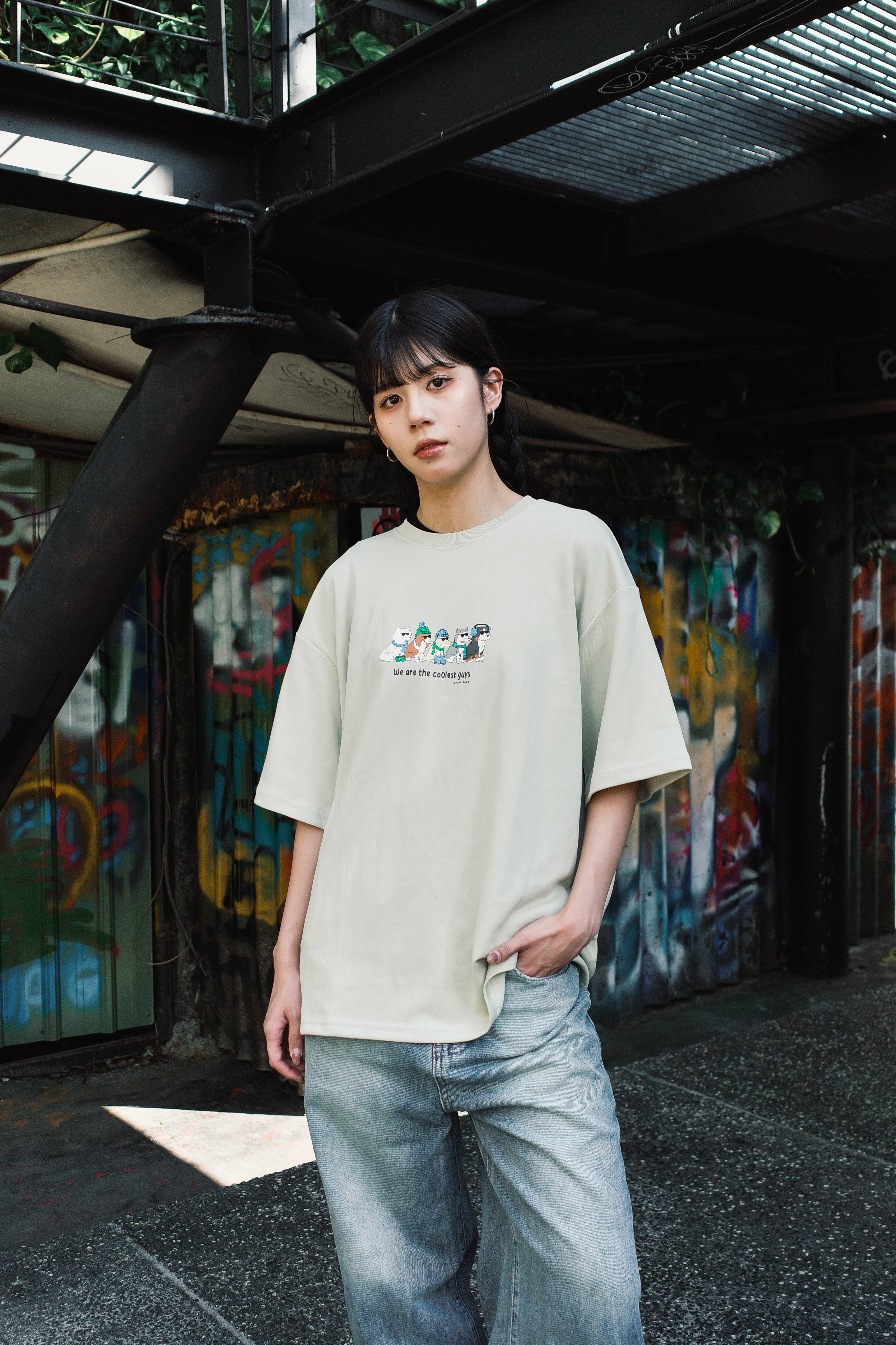 『Always_Good』酷狗 印花 短T