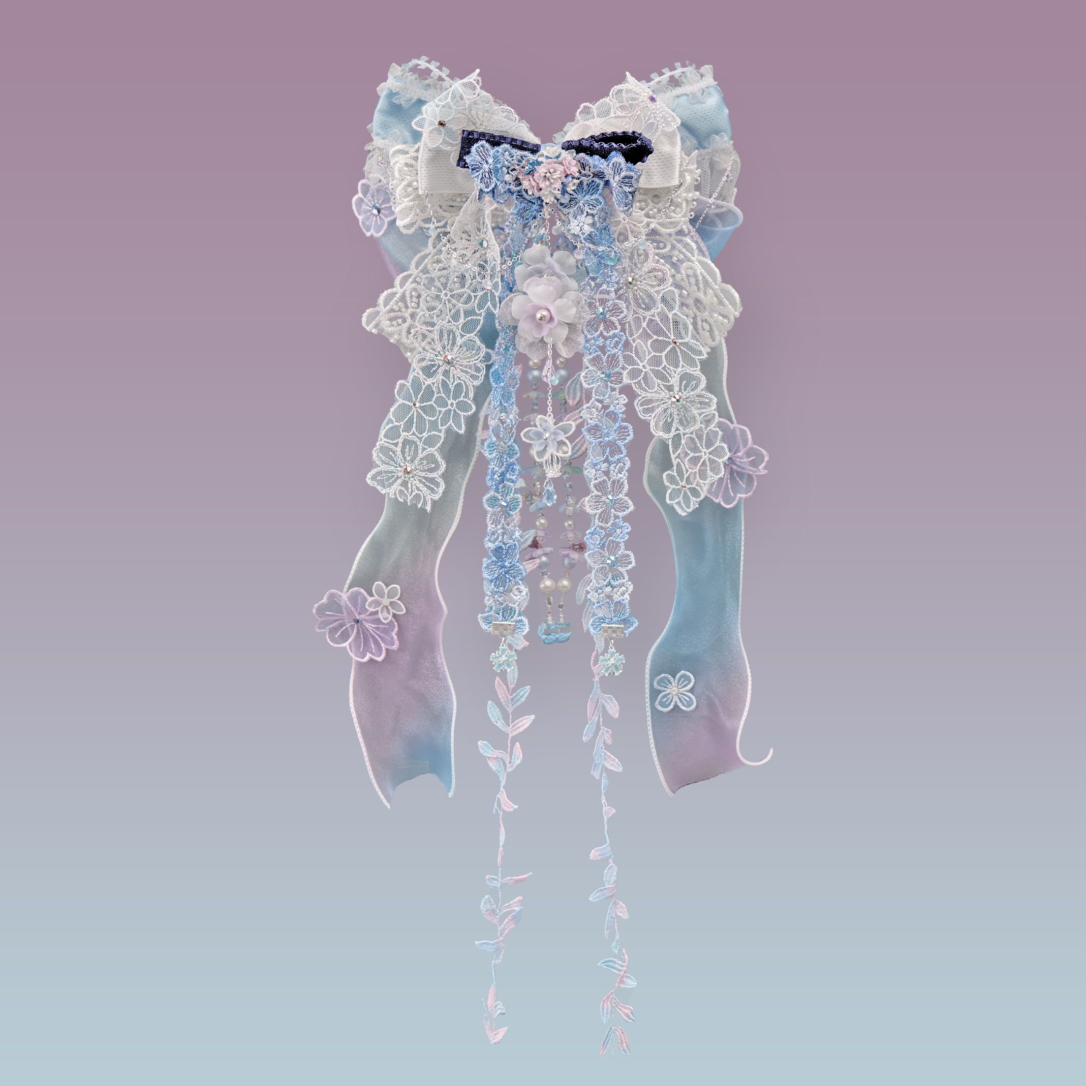 Fleeting Spark Ribbon Bow Hair Clip