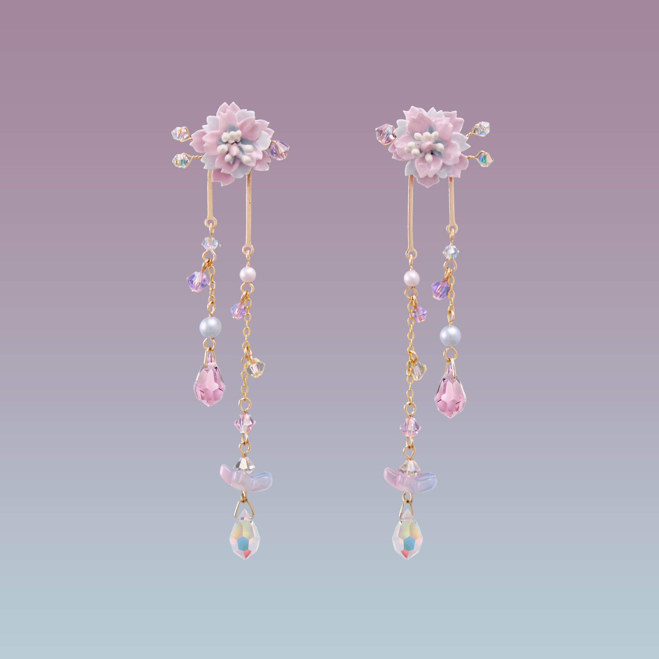 2-Way Dreamscape Sakura S925 Earrings