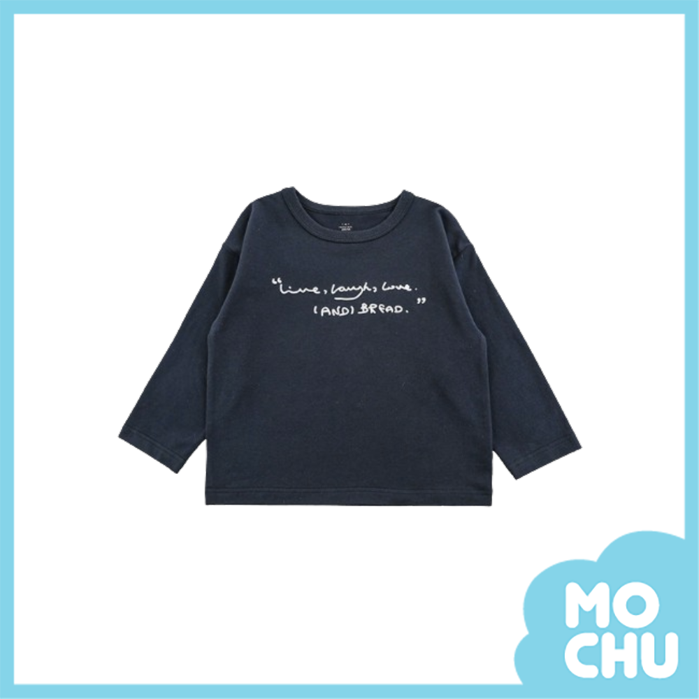 草寫英文長袖上衣(四色)