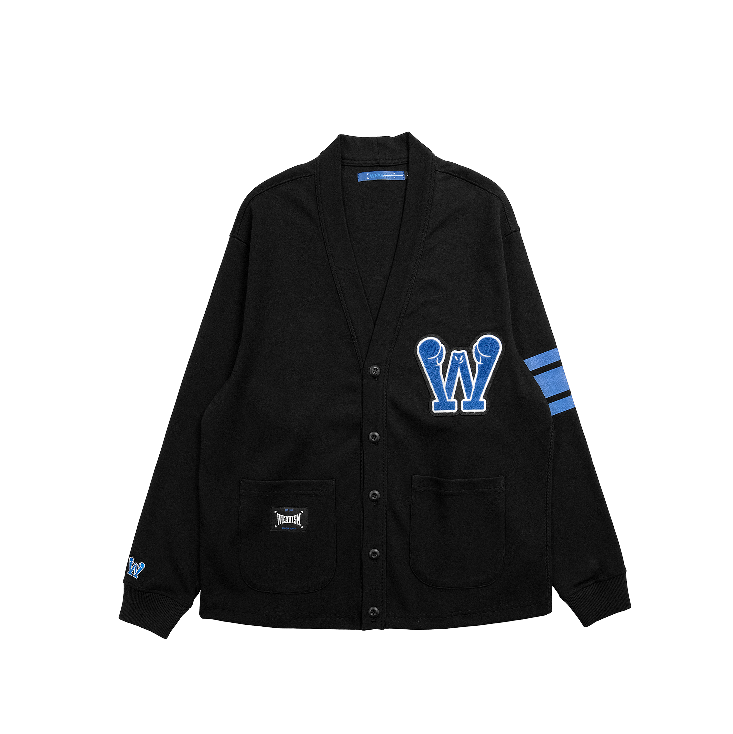 拳魂重磅印花開襟外套-霧黑