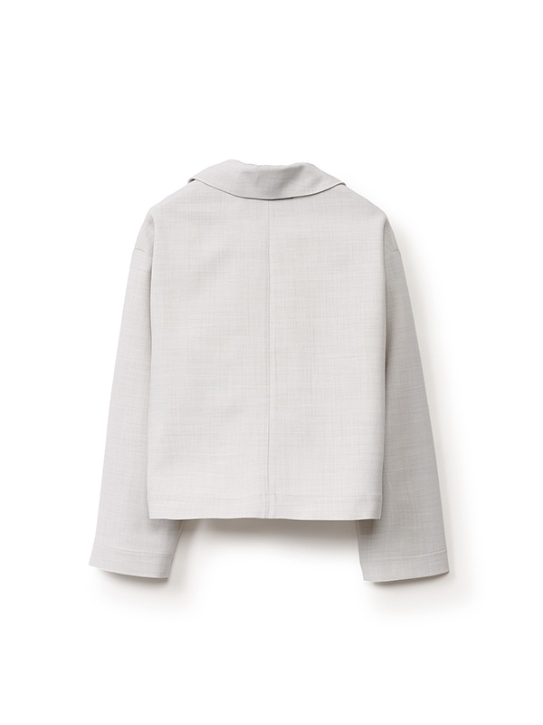 Fabiana Filippi 雙口袋西裝領短外套(淺灰)