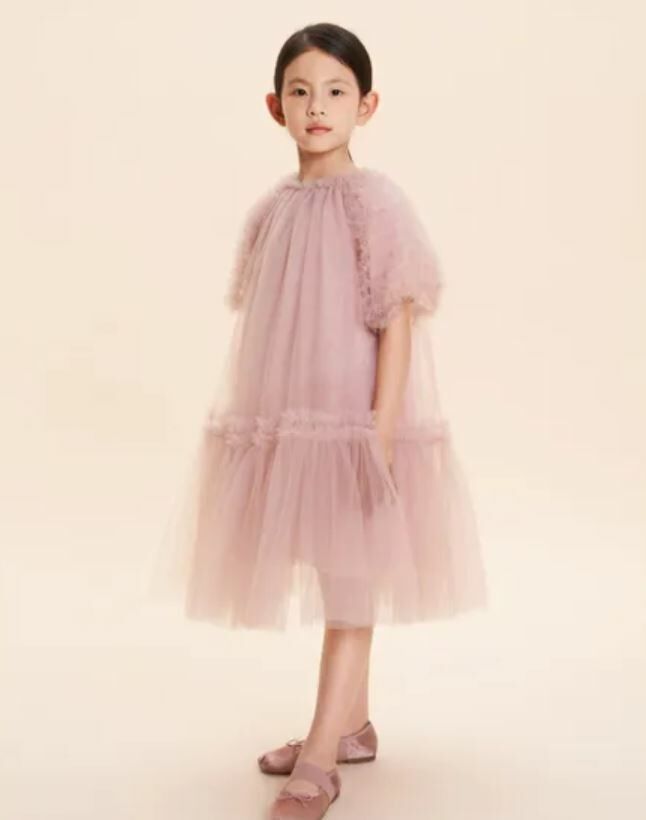 Cera una volta 公主夢幻紗洋  Frida Dress Pink （附腰間緞帶）